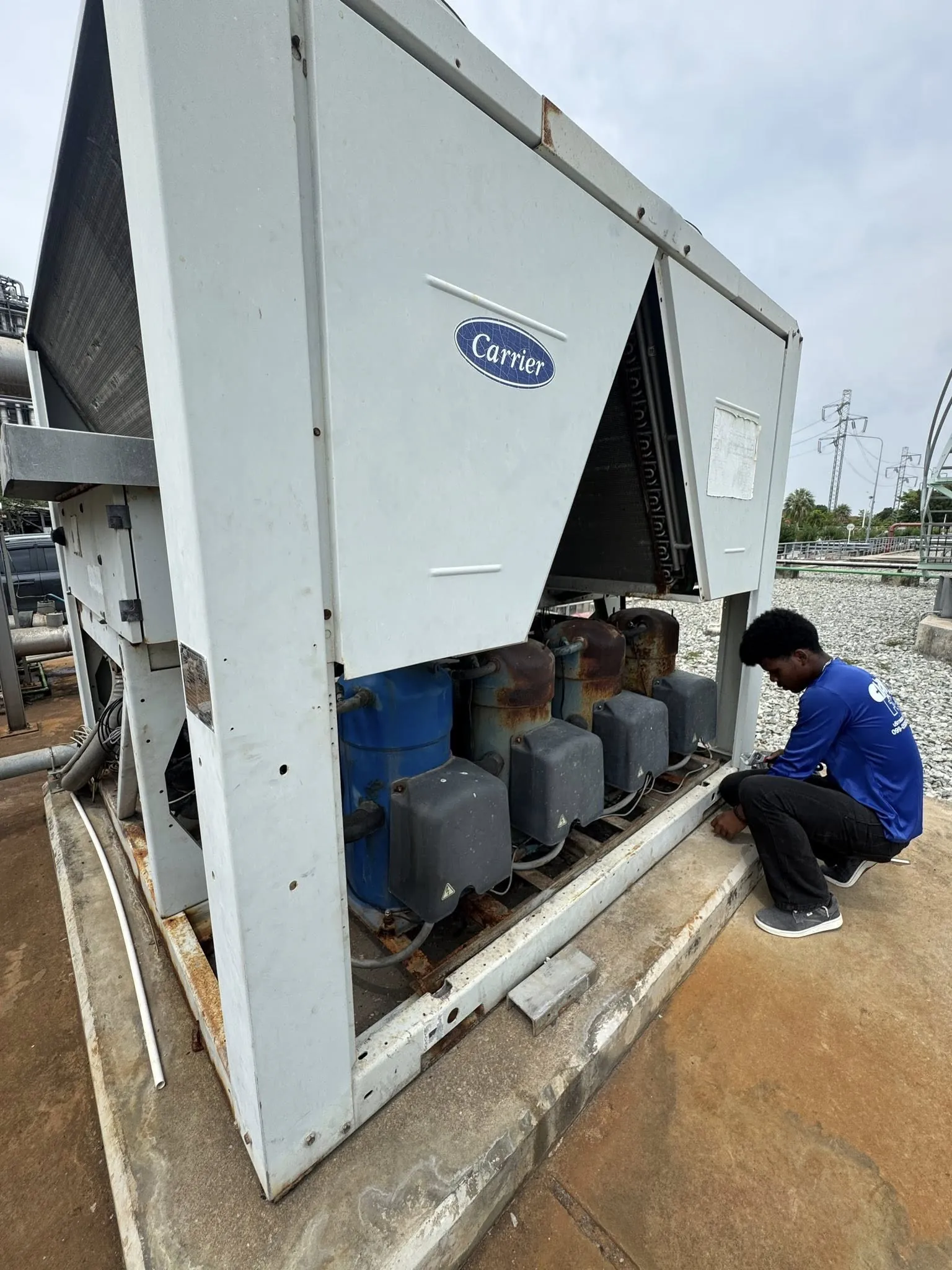งาน Chiller โรงไฟฟ้าพลังงานความร้อนร่วมบางปะกง